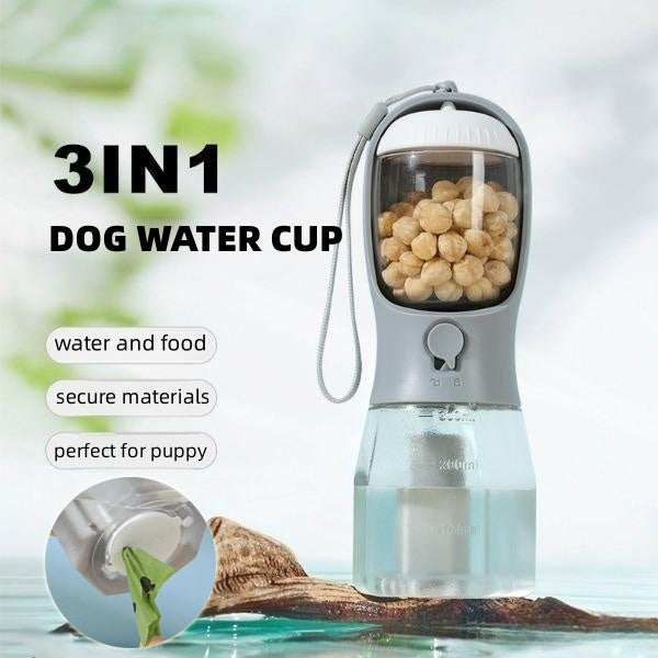 All-in-One Dog Travel Cup for Walks and Adventures