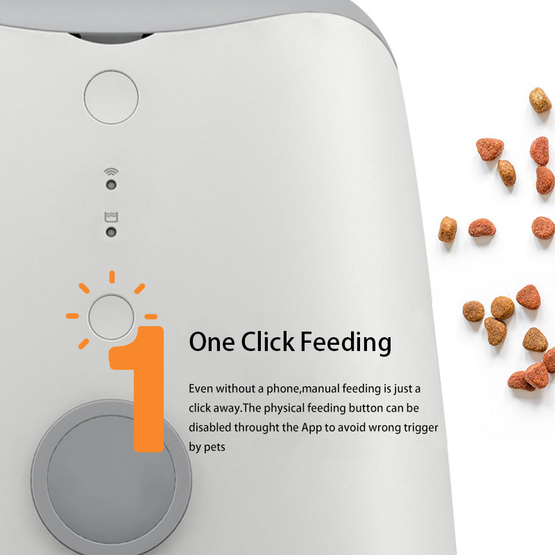 Smart Feeder For Small Pets With Camera For Reliable Mealtimes