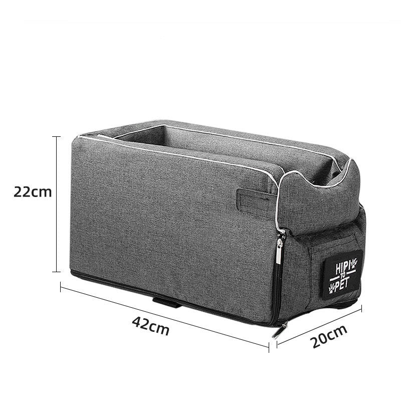 Universal Armrest Nonslip Small Pet Seat And Carrier Bag For Safe And Comfortable Drives