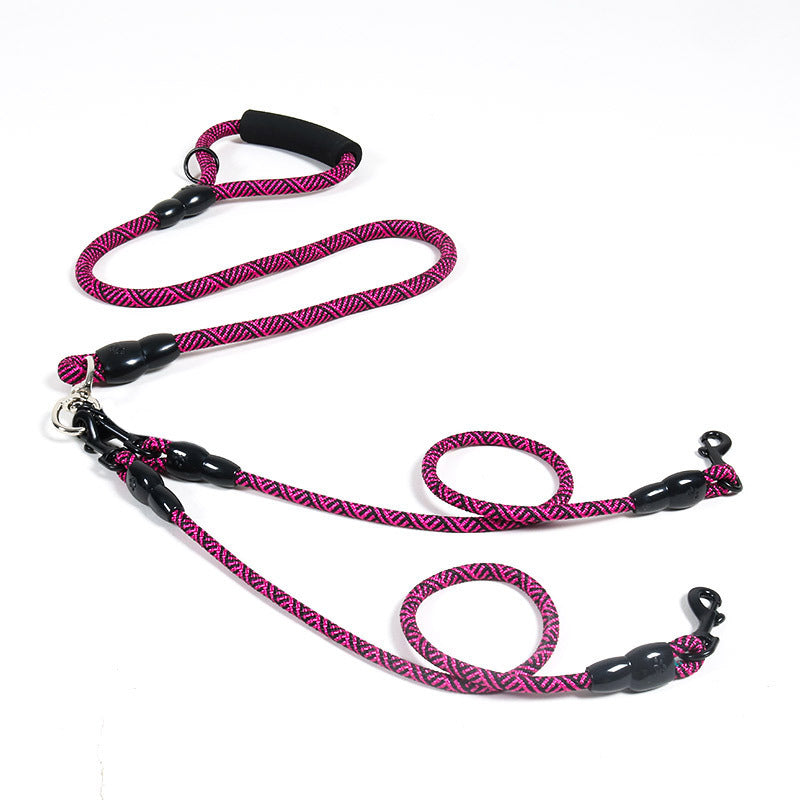 Pet Dog Leash Traction Wear-resistant Multi-head Dog Leash