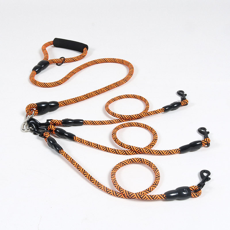 Pet Dog Leash Traction Wear-resistant Multi-head Dog Leash