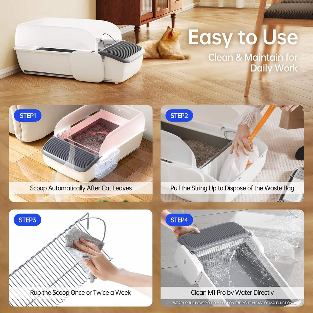 Easy-Clean Smart Litter Box – Your Cat’s New Favorite Spot!