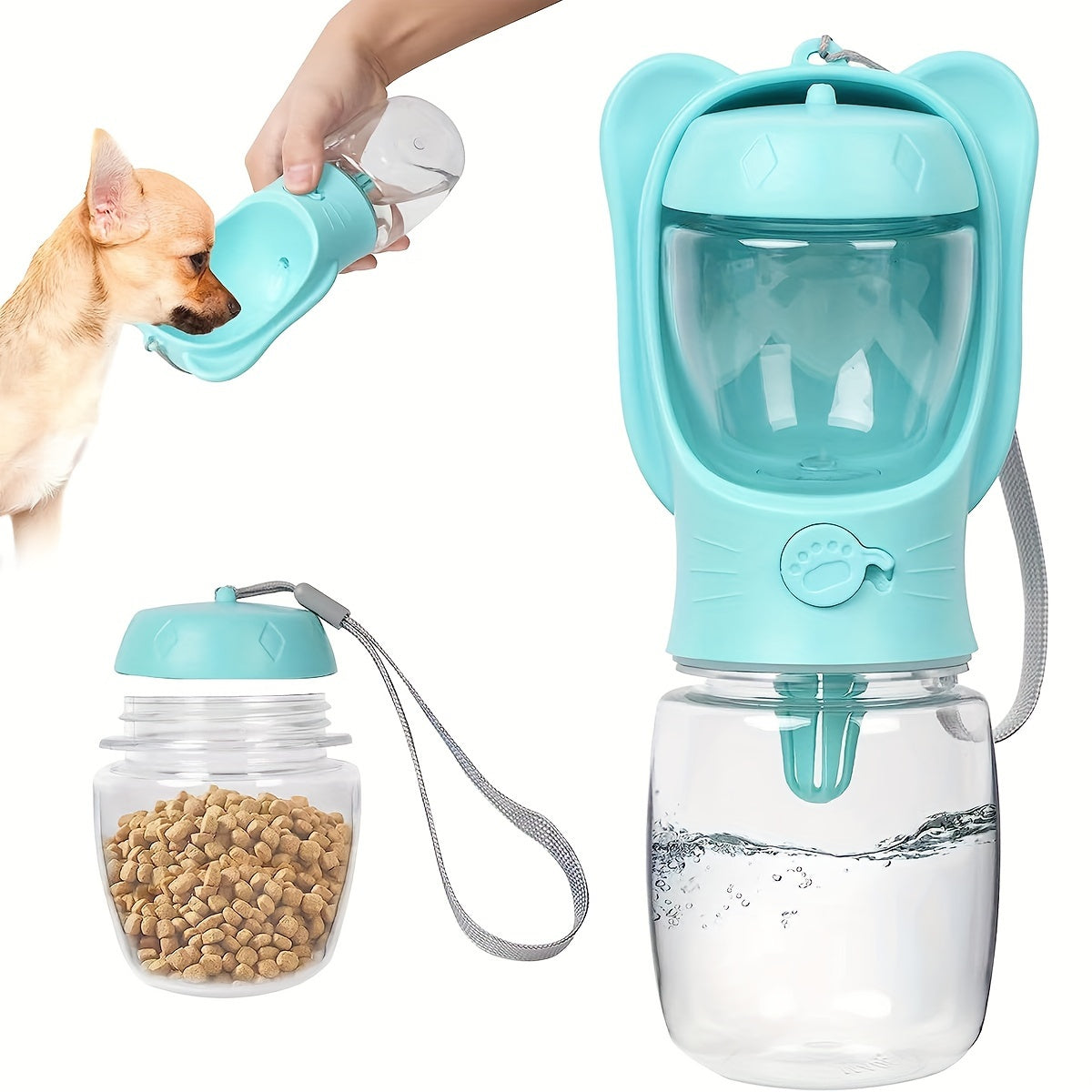 Two In One Portable Water Bottle For Dogs