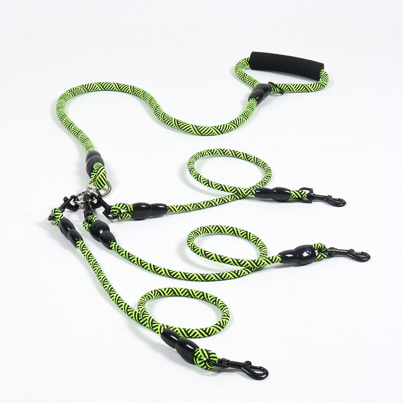 Pet Dog Leash Traction Wear-resistant Multi-head Dog Leash
