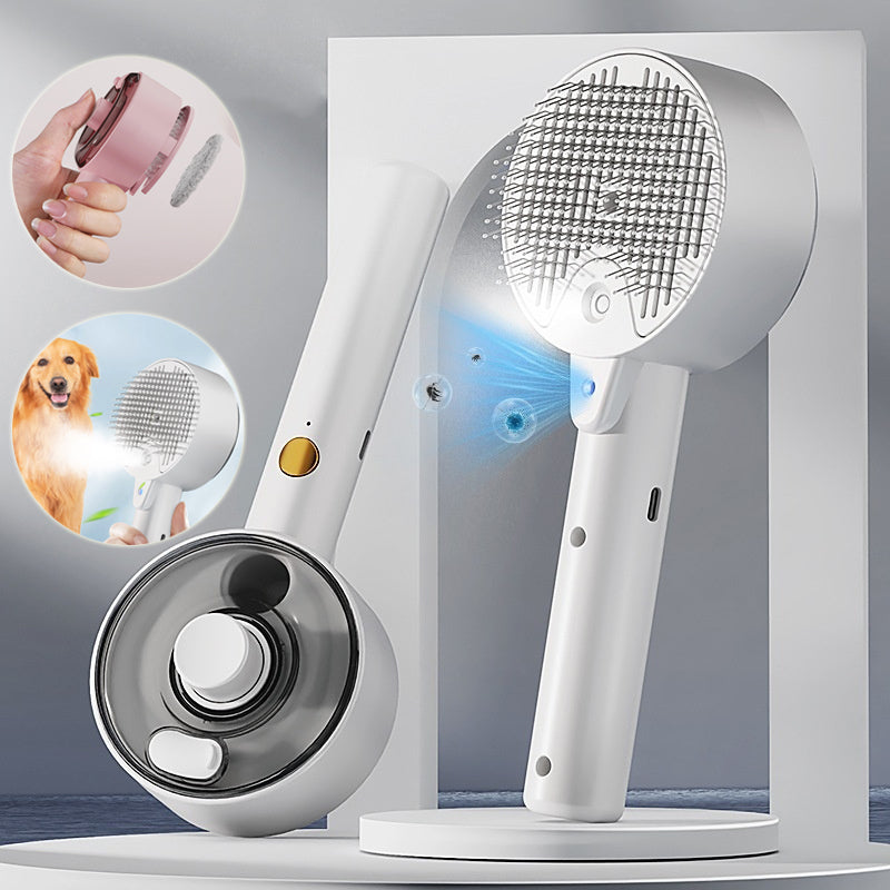 Pet Grooming Steam Brush For Spa-Like Grooming